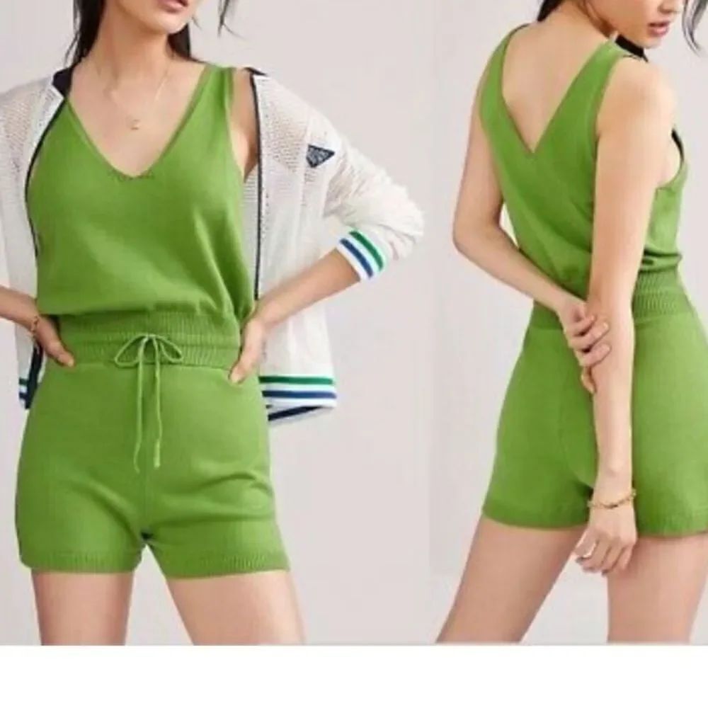 DAILY PRACTICE SHORTS ROMPER JUMPSUIT COMFY KNIT